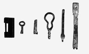 Lock and key set excavated from the Warring States period
