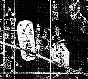 Zuogeng and Yougeng in Geziyuejintu
