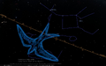 "Swallow" in Middle Babylonian (MUL.APIN), map: Stellarium 2026, drawing: Robert Perdok (LWL Planetarium Münster, Germany) 2016, adoption: SMH for IAU-WGSN 2026
