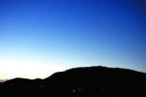 photograph of the Pleiades in dawn