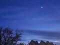 Venus above houses, evening star, (SMH 2025)