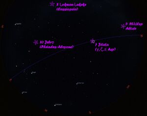 Stellarium map