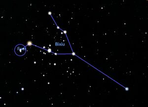 Bixiu in Stellarium