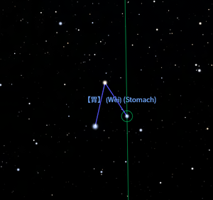 Weixiu (stomach) in Stellarium