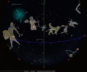 Stellarium map