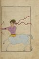 (al-Sufi, Kitāb suwar al-kawākib al-ṯābita) leaps, furry band at waist