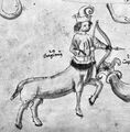 Munich, Staatsbibl Germ 595 walks, curl in hat