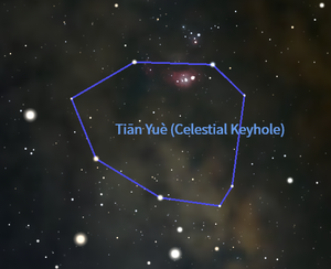 Tianyue in Stellarium