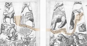 historical globe gores (1612)